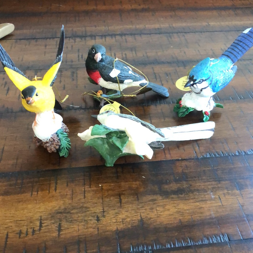 Songbird Christmas Ornaments Collection of 4